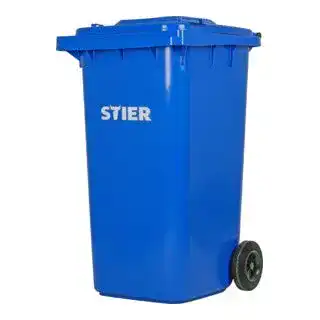 Altpapiertonne STIER 2-Rad-Müllgroßbehälter, Volumen 240 Liter