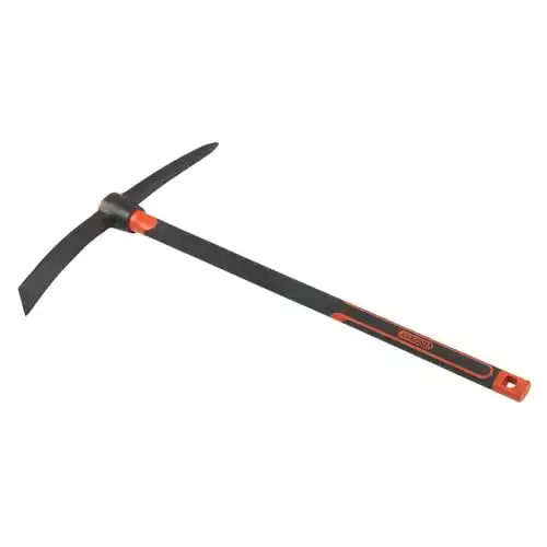 Kreuzhacke KS Tools, Spitzhacke, 144.0922, Griff aus 3 Materialien