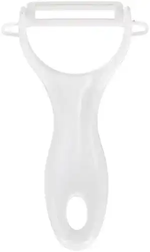 Sparschäler Keramik FACKELMANN 13cm, Kunststoff, Grün/Weiss