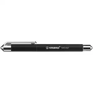 Tintenroller STABILO beCrazy! Uni colors in Schwarz, inkl. Patrone