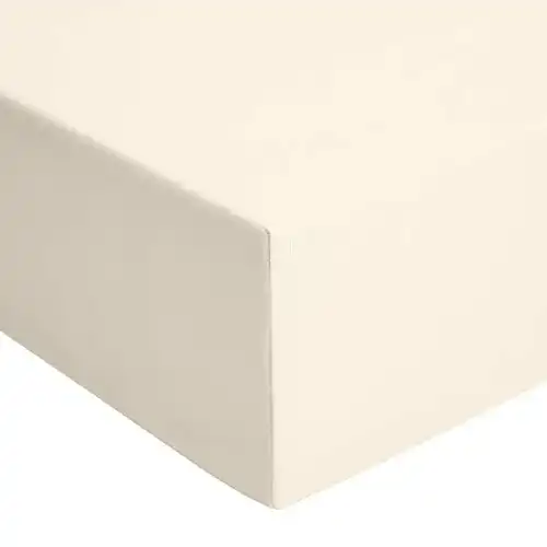 Spannbettlaken (90×200) Amazon Basics, Jersey, Beige