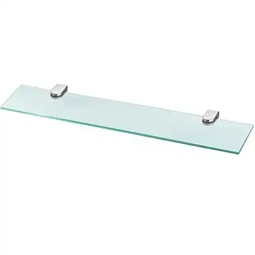 Glasregal bonsport Wandregal für Badezimmer Klarglas – Glasregal