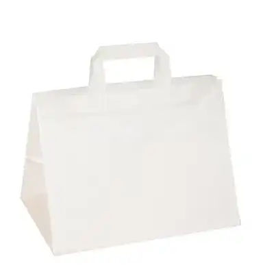 Papiertragetasche 250 Stück Kuchentragetaschen weiß