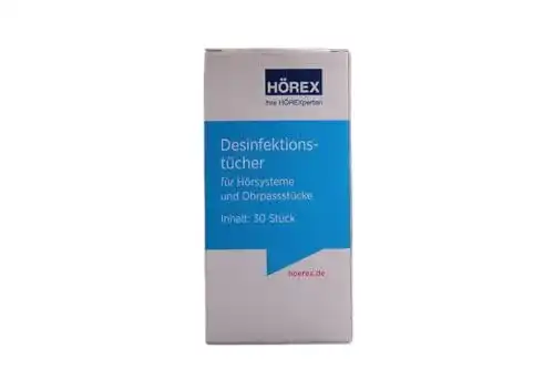 Hörgerätereiniger Hörex Hörgeräte Reinigungs-Tücher