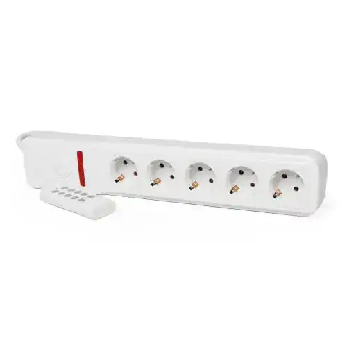Steckdosenleiste mit Fernbedienung MC POWER – 5-fach Funk-