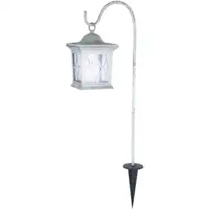 Grablaterne mit Erdspieß Globo LED Solarlampe Erdspieß Laterne