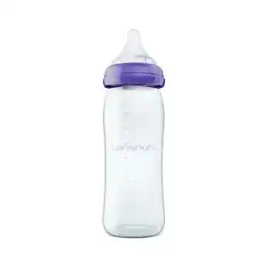 Babyflasche (Glas) Lansinoh 77150 Glas-Weithalsflasche, 240 ml