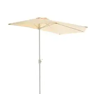 Halber Sonnenschirm Nexos Sonnenschirm Champagner halbrund