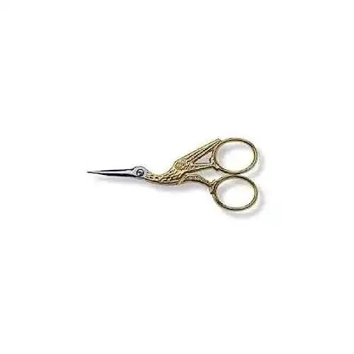 Stickschere Victorinox Storchen-, vergoldet