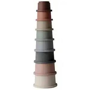 Stapelbecher mushie Stapelturm Pyramide mit 8 Becher