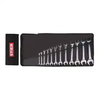 Maulschlüssel STIER Doppel Satz, 12-teilig, SW 6-32mm aus Stahl