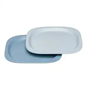 Kinderteller NIP Eat Green öko bio Kinder-Teller, 2 Stück, blau