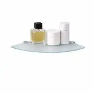 Glasregal Euro Tische Glas Eckregal 25x25cm, Wandregal