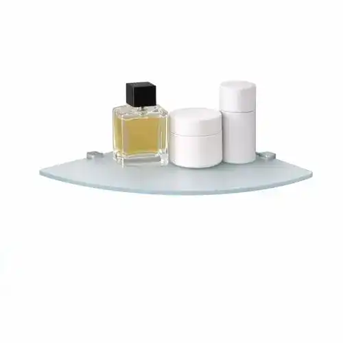 Glasregal Euro Tische Glas Eckregal 25x25cm, Wandregal