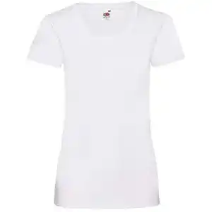 Weißes T-Shirt Damen Fruit of the Loom – Lady-Fit Valueweight T
