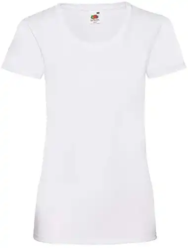 Die beste Weißes T-Shirt Damen Fruit of the Loom - Lady-Fit Valueweight T 2026 Test Bestseller Weißes T-Shirt Damen Fruit of the Loom – Lady-Fit Valueweight T
