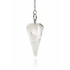 Pendel Polar Jade aus natürlichen Edelstein-Kristallen mit Kette