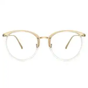 Retrobrille TIJN Rund Brille Ohne Sehstärke Brillengestelle Damen