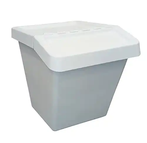 Mülleimer Ikea Sortera Abfalleimer mit Deckel, Plastik, weiß