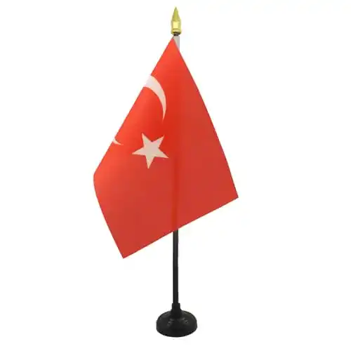Türkei-Flagge AZ FLAG TISCHFLAGGE TÜRKEI 15x10cm