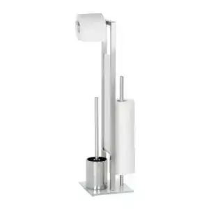 Toilettenpapierhalter WENKO Stand WC-Garnitur Rivalta Edelstahl