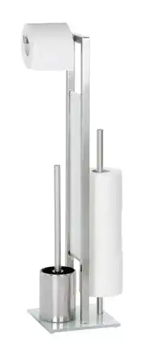 Toilettenpapierhalter WENKO Stand WC-Garnitur Rivalta Edelstahl