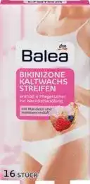 Kaltwachsstreifen Bikinizone Balea, 16 Stück