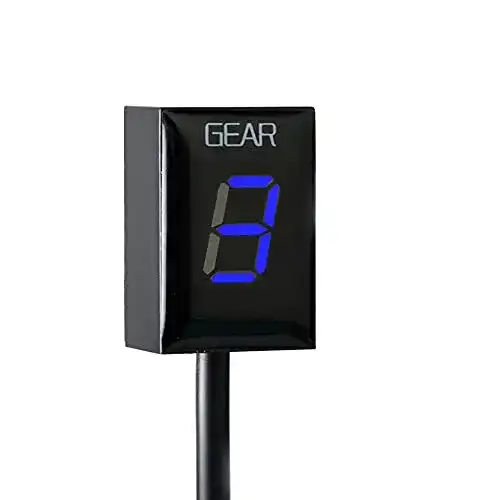 Ganganzeige Motorrad S2R, LED Display, wasserdicht, blau