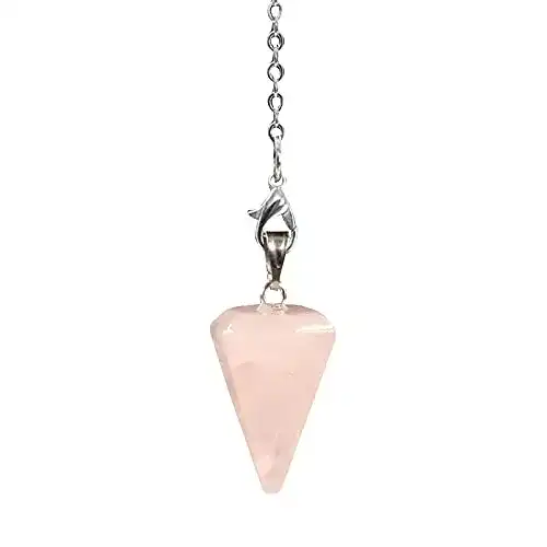 Pendel Androxeda aus natürlichen Edelsteinen mit Kette u. Tasche