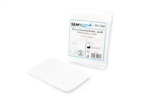 Einmalwaschlappen Semycare SC-1560 mit Noppenstruktur, 5er