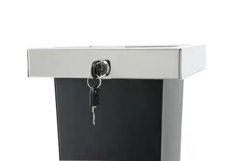 Standaschenbecher adorini Designer, 3 in 1, 94 cm hoch, Edelstahl