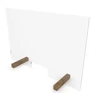 Spuckschutz mit Durchreiche 100×70 nattmann PLEXIGLAS®