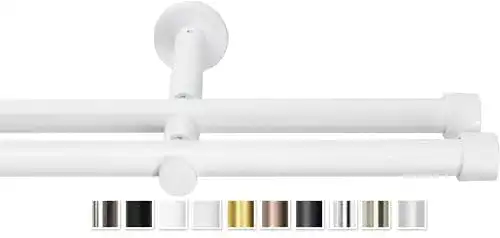 Gardinenstangen Rollmayer elegant und modern metall Weiß Matt