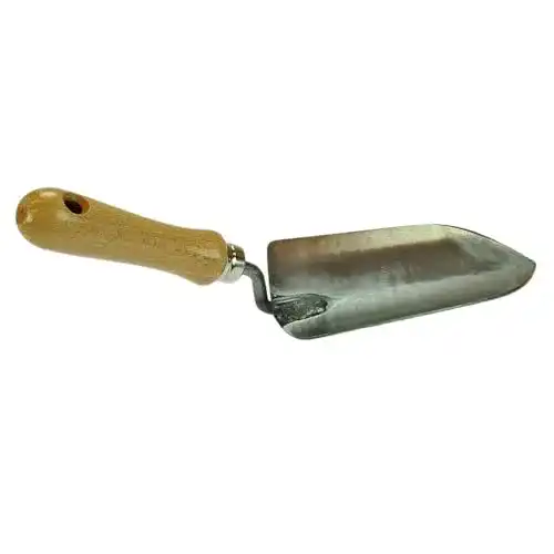 Blumenkelle Polar 4595 Stahl Profi-Pflanzkelle 31cm mit Holzgriff