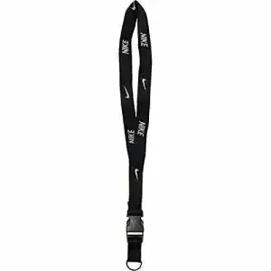 Schlüsselband Nike Unisex Erwachsene Lanyard, Schwarz, One Size