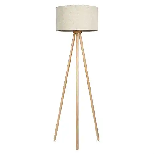 Stehlampe tomons Stativ aus Holz, Skandinavischer Stil