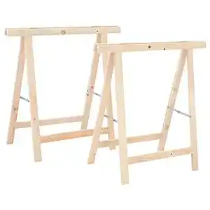 Holzsägebock vidaXL 2x Kiefernholz Sägebock Klappbar 75x75cm