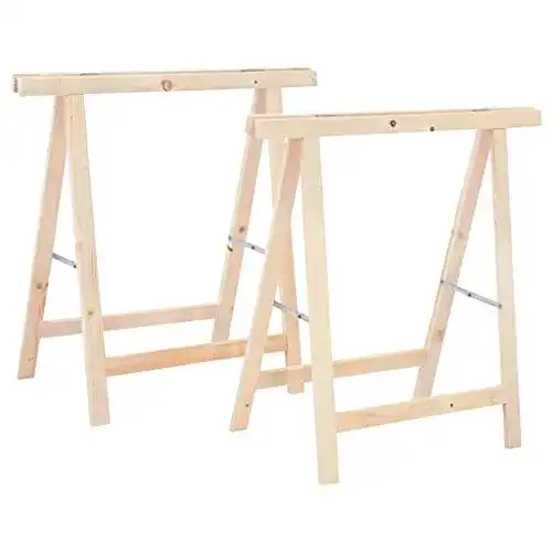 Holzsägebock vidaXL 2x Kiefernholz Sägebock Klappbar 75x75cm