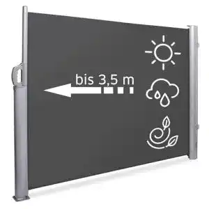Seitenmarkise NOOR Exklusiv 200×350 cm Anthrazit