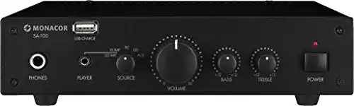 Hifi-Verstärker Monacor SA-100 kompakt, Universal Stereo