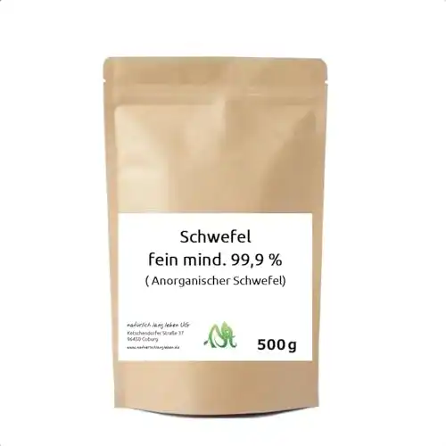 Schwefelpulver natürlich lang leben Anorganischer Schwefel, 500g