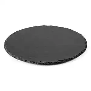 Schieferplatte LACOR Tafelplatte Runde, Tafel, Schwarz, 30 cm