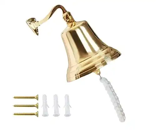 Messingglocke ARSUK Schiffsglocke Türklingel Messing Wand Tür