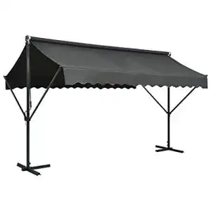 Standmarkise vidaXL Freistehende Markise 400x300cm Anthrazit