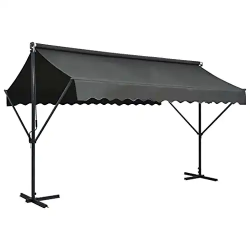 Standmarkise vidaXL Freistehende Markise 400x300cm Anthrazit