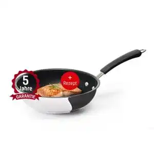 Mini-Wok Coolinato Pfanne 20 cm beschichtet Edelstahl