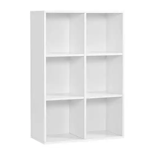 Bücherregal VASAGLE mit 6 Fächern, Holz, 65,5 x 97,5 x 30 cm