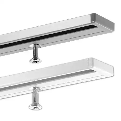 Gardinenschiene Gardineum 1,60 m, Aluminium, 1-läufig, weiß