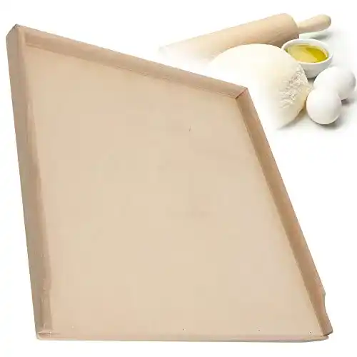Backbrett KADAX Holz, Robust mit Anschlagleisten 56 x 48,5cm