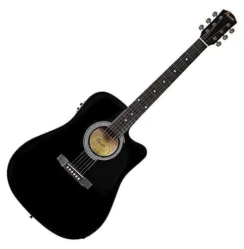 Fender-Westerngitarre Fender 0930307006 SA-105CE Dreadnought-Cutaway
